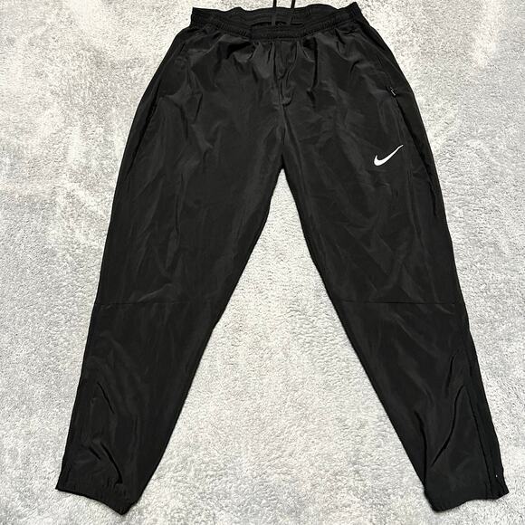 Nike Jogger Pants Mens XL Essential Woven Running Black BV4833 - Picture 1 of 11